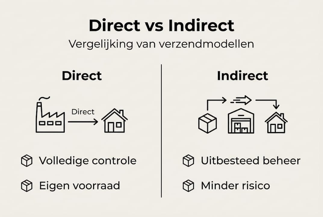 Overzicht: directe of indirecte verzending – wat zijn de verschillen?