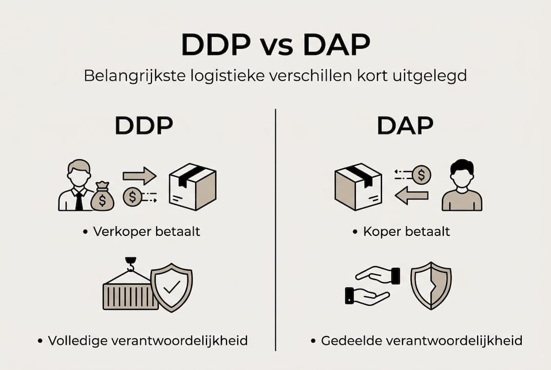 Infographic: De belangrijkste verschillen tussen DDP en DAP