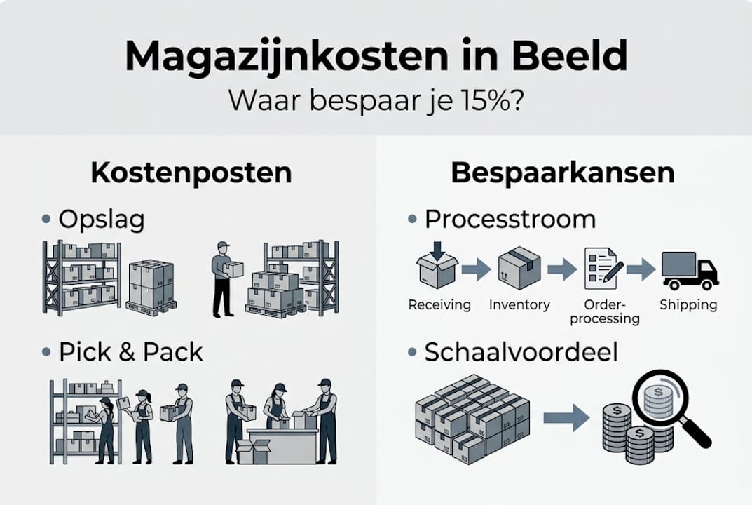 Infographic: zo bespaar je kosten met slimme magazijnoplossingen