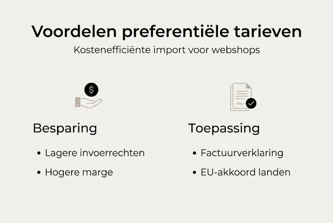 Infographic: de voordelen van gunstige tarieven op een rij