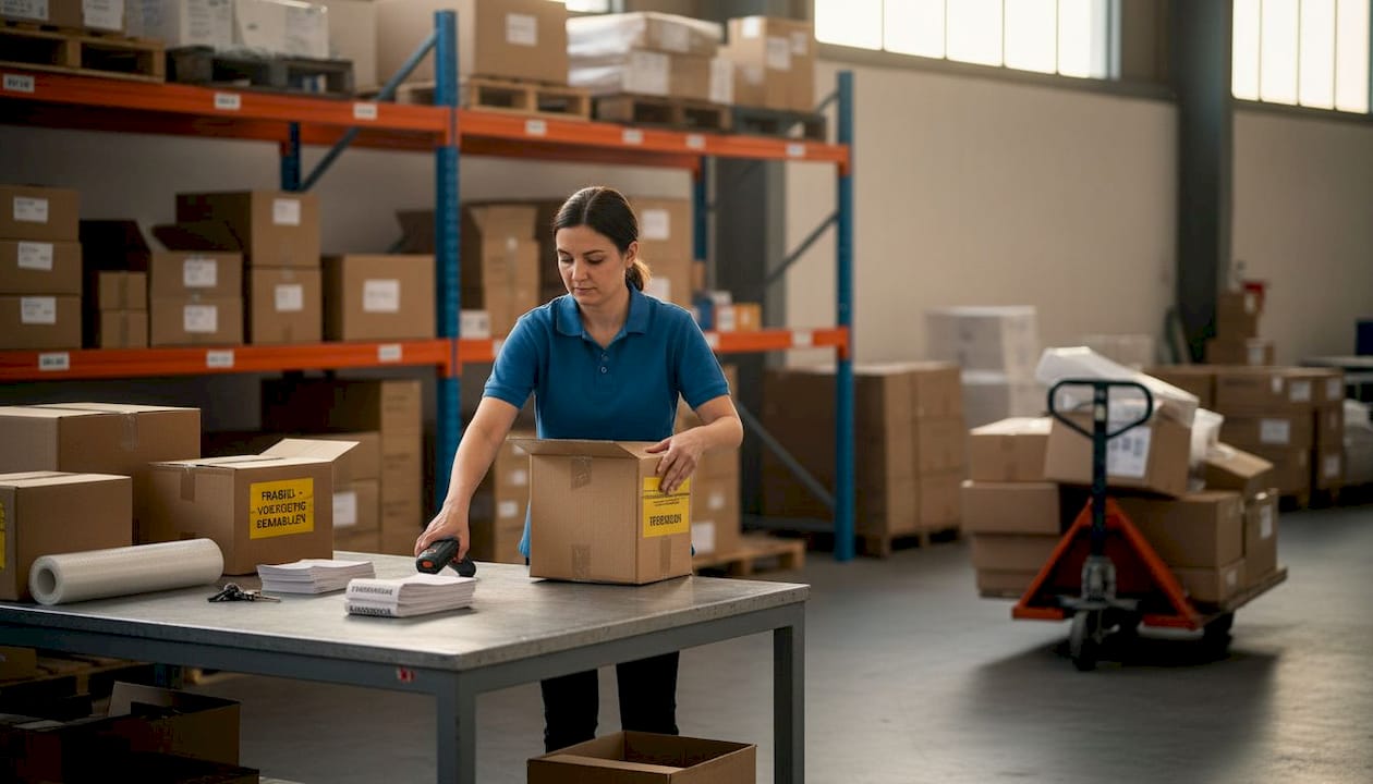 Als logistiek medewerker ben je verantwoordelijk voor het sorteren van binnenkomende pakketten in het magazijn.