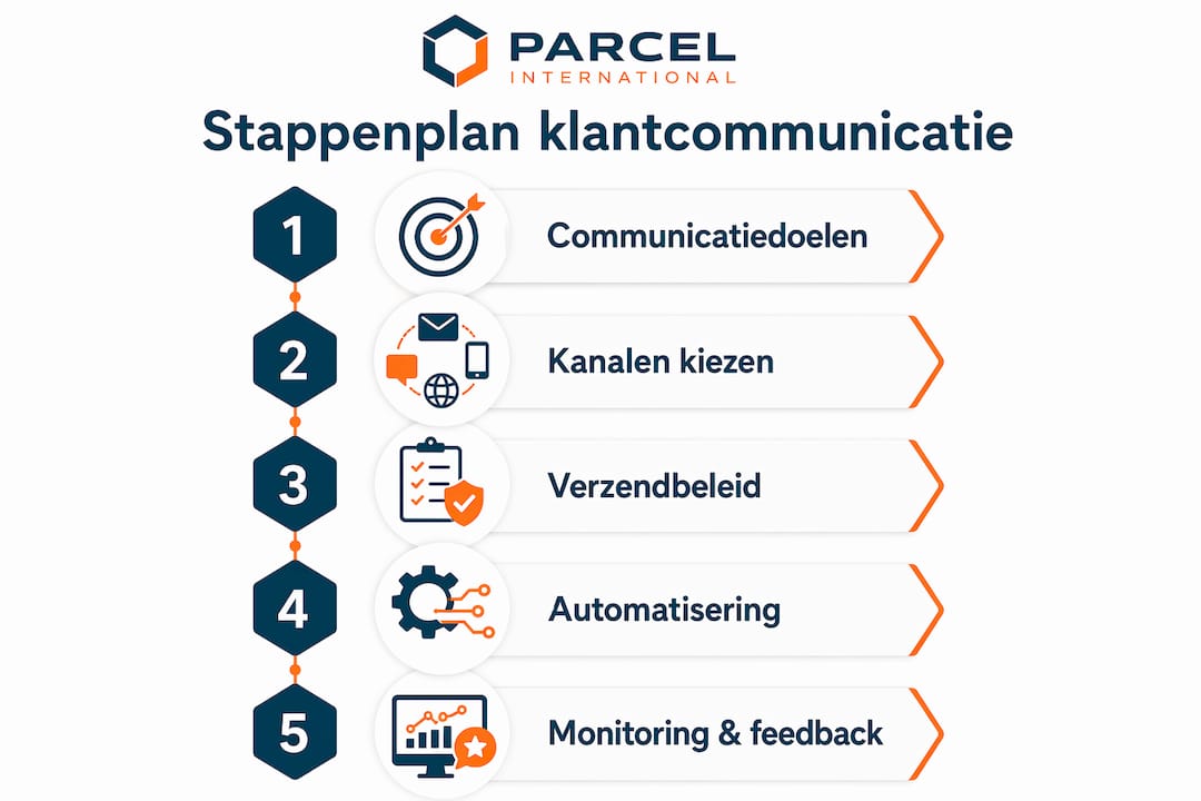 Infographic: Stapsgewijze aanpak voor effectieve communicatie met logistieke klanten