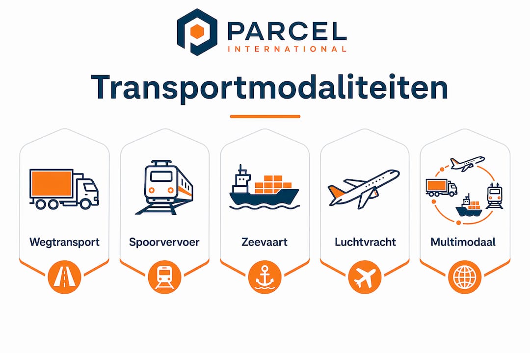 Infographic met de rangorde van vervoersmodaliteiten