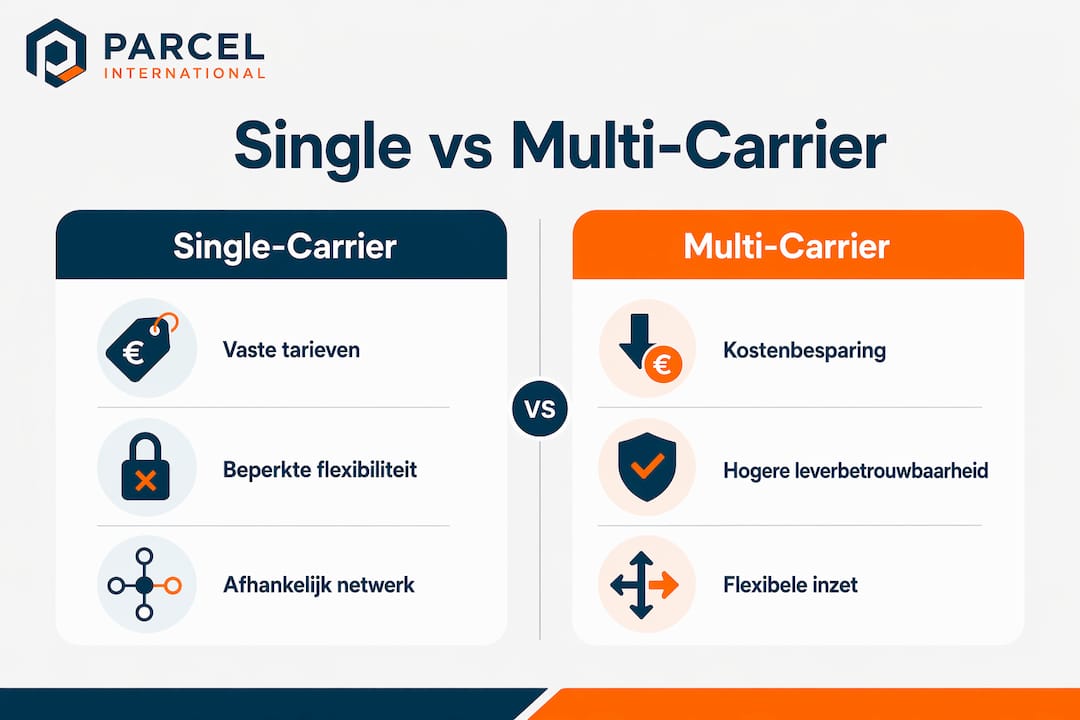 Infographic: single carrier of multi-carrier strategie – een overzichtelijke vergelijking