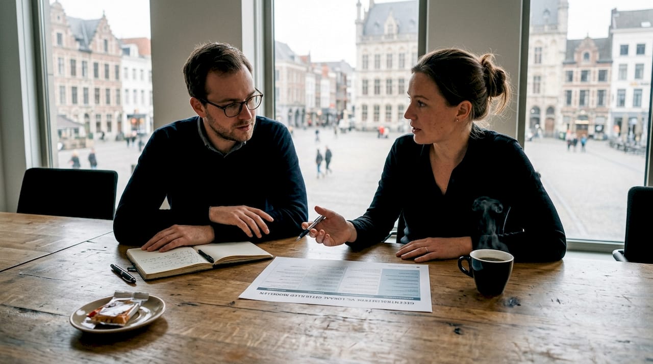 Overleg over het vergelijkingsschema voor fulfilment logistiek