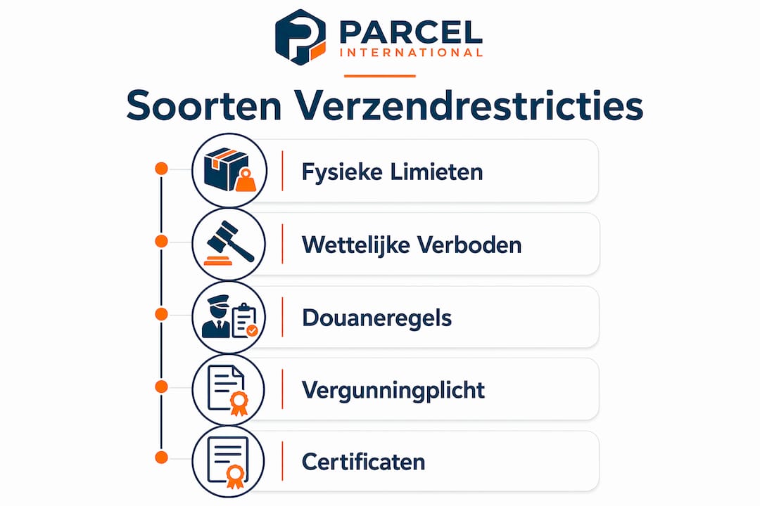 Infographic: overzicht van verschillende soorten verzendrestricties