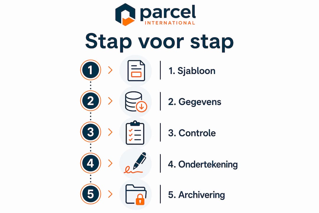 Overzichtelijke infographic: zo doorloop je alle stappen voor je transportdocumenten