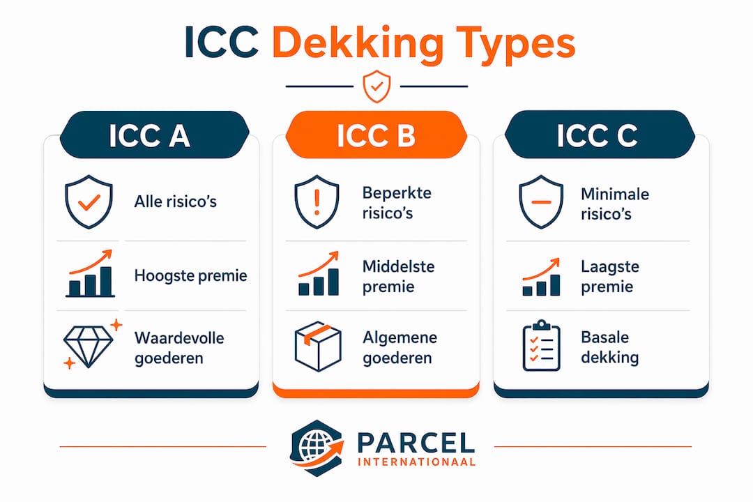 Infographic: overzicht van de dekking van ICC A, B en C