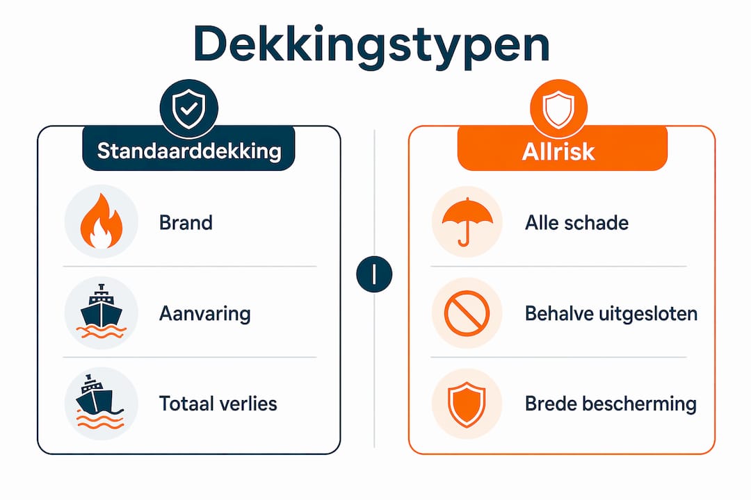 Infographic: wat zijn de verschillen tussen standaarddekking en allrisk?
