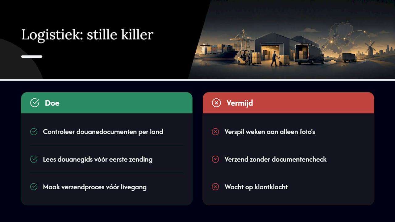 Waarom logistiek de stille killer is van jonge webshops — overview diagram