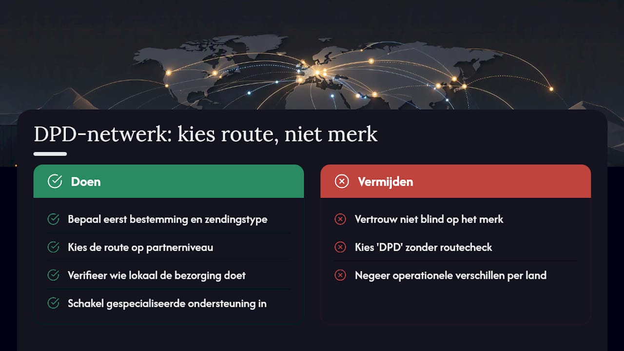 Wat de structuur van het DPD-netwerk ons eigenlijk leert — overview diagram