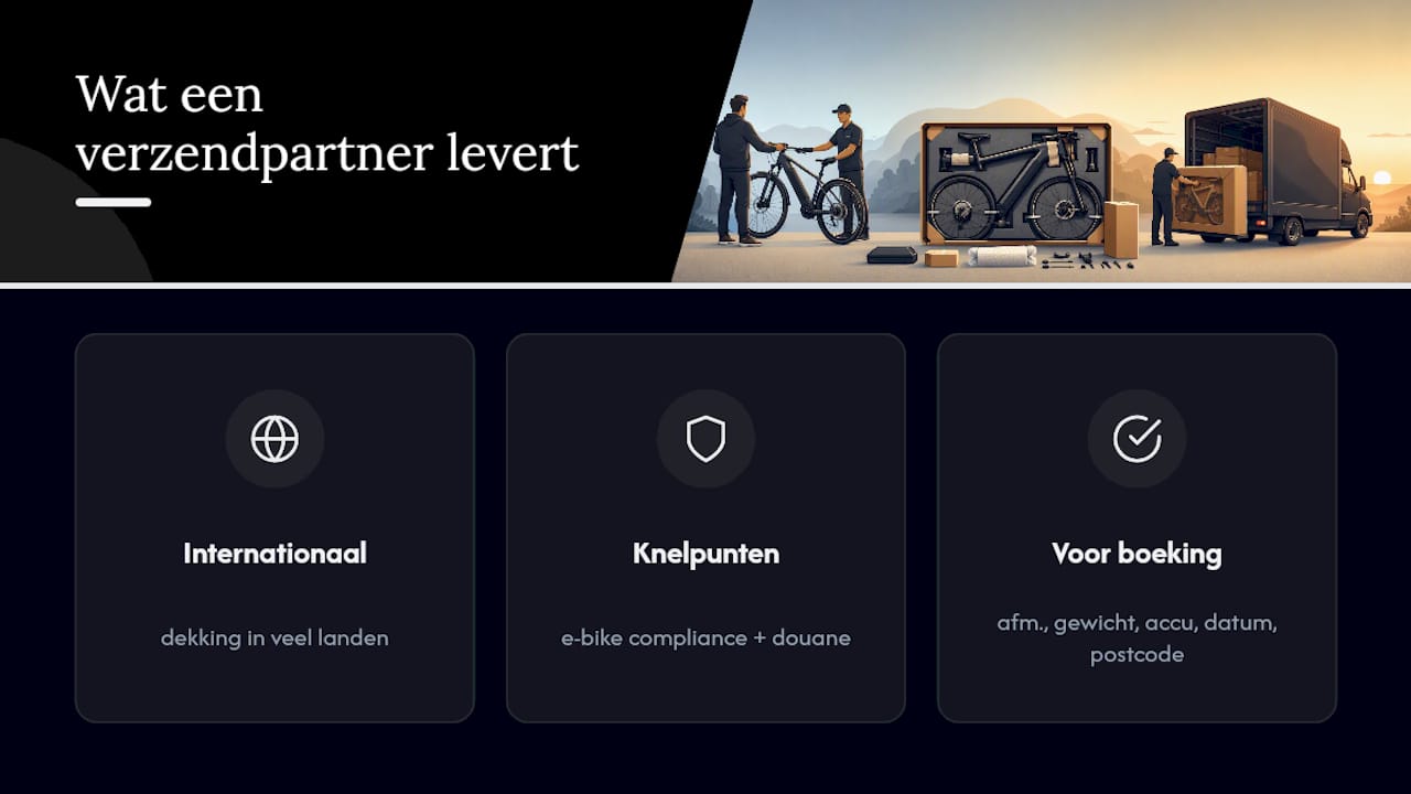 Wat levert een gespecialiseerde verzendpartner concreet op? — overview diagram