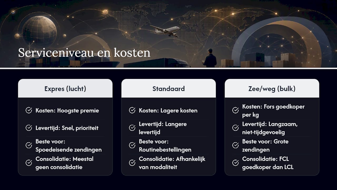 Loont het om te kiezen tussen verschillende serviceniveaus? — overview diagram