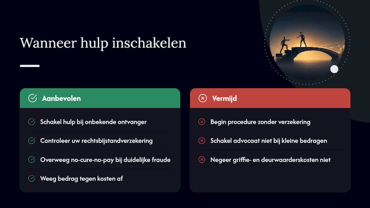Wanneer schakelt u professionele hulp in? — overview diagram