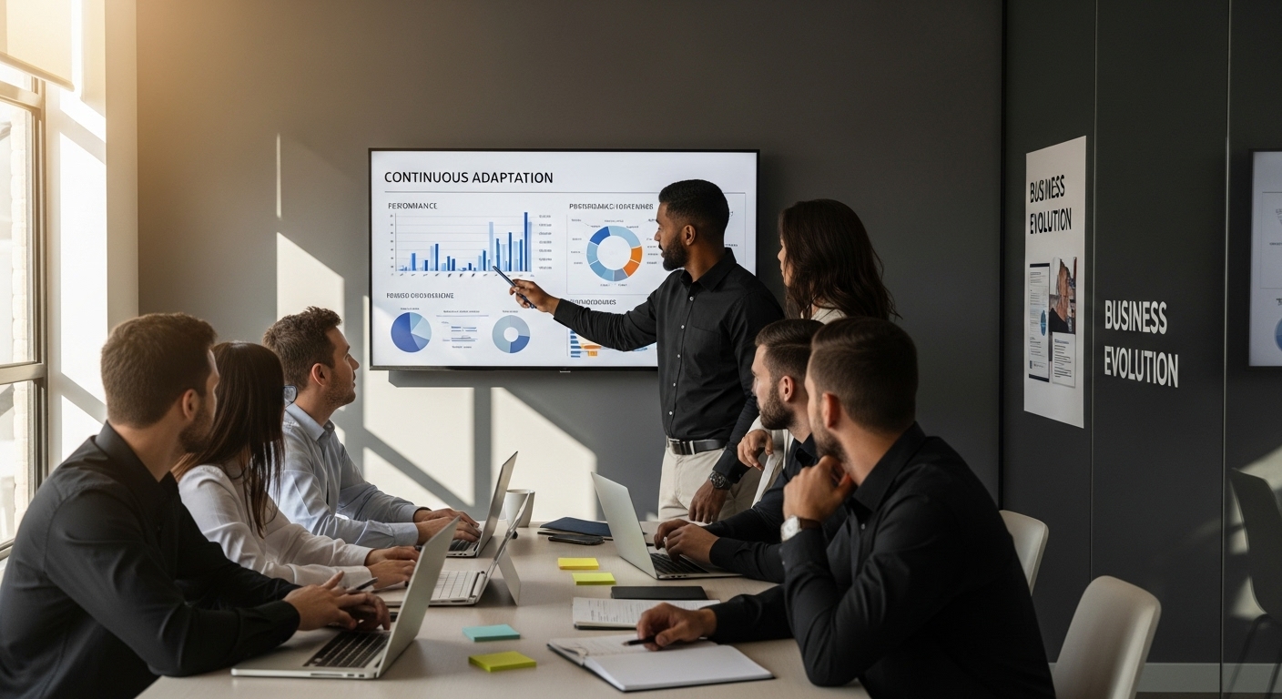 business evolution teamwork meeting