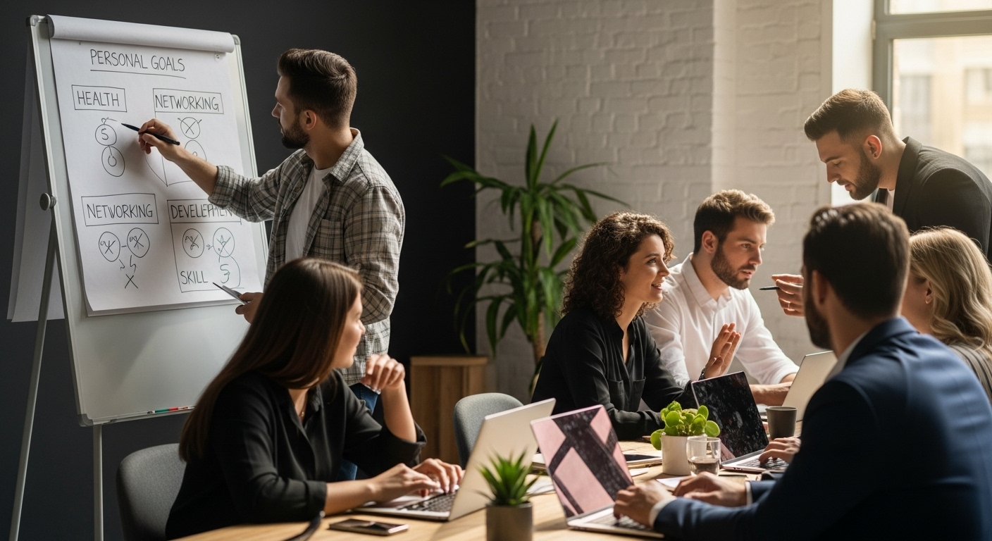 young entrepreneurs personal goals teamwork