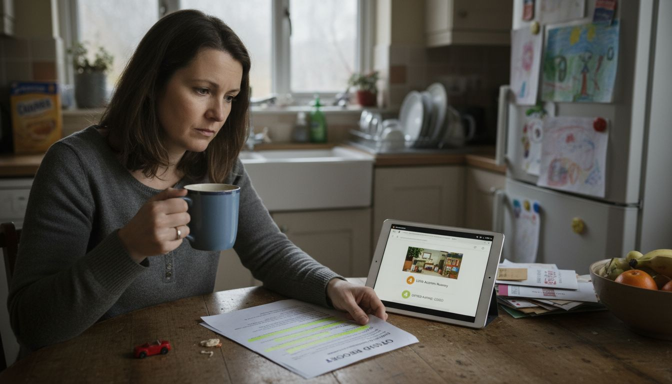 Parent reviews Ofsted childcare inspection report