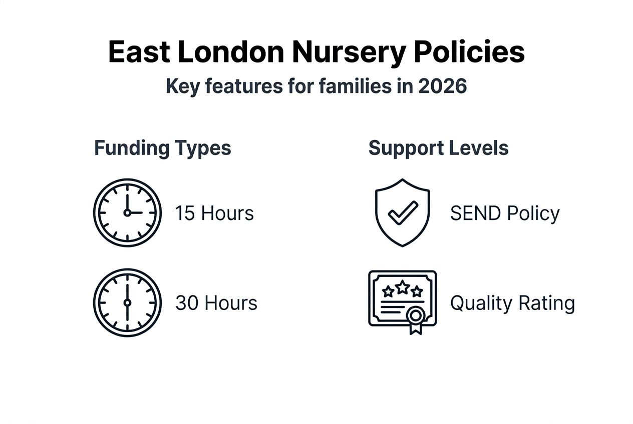 Infographic comparing nursery policies and support