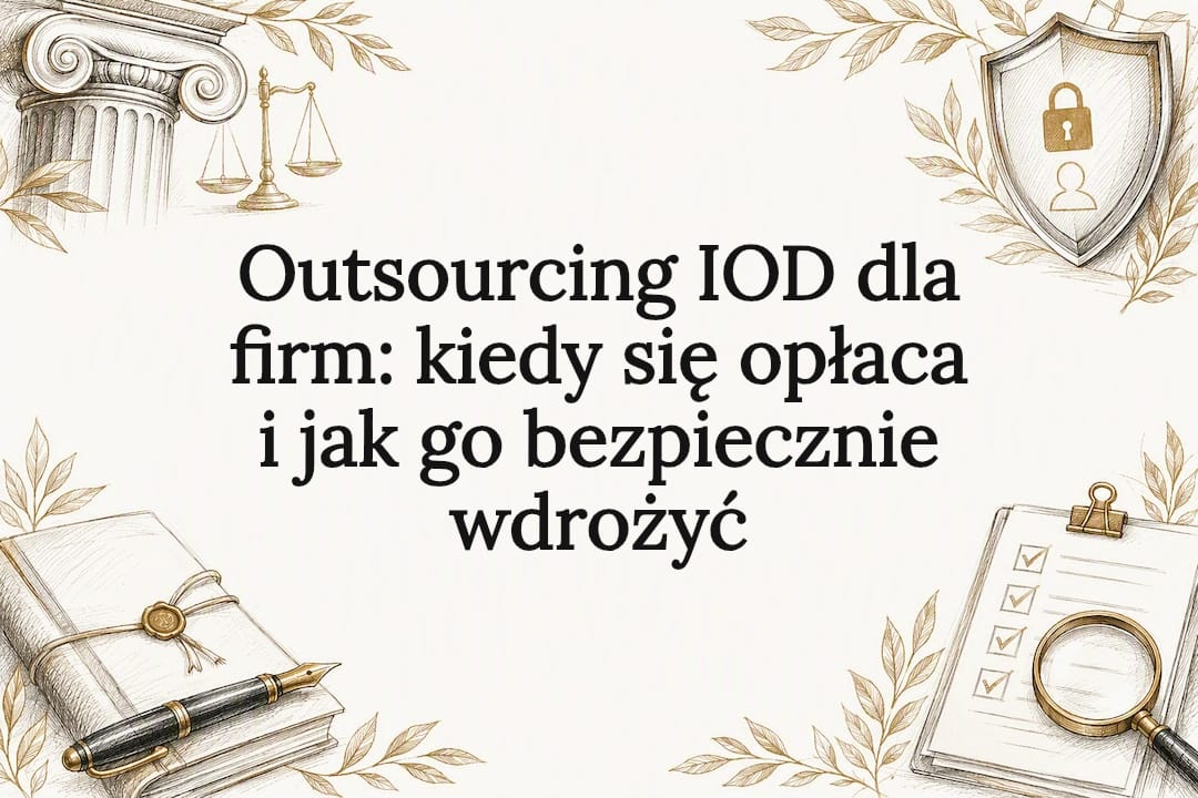 Dekoracyjna plansza tytułowa do outsourcingu IOD