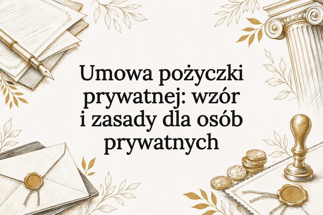 Ilustracja dekoracyjna umowy pożyczkowej