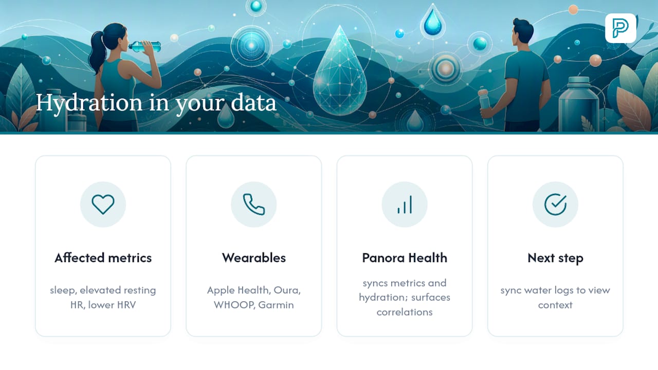 How does hydration fit into your broader wearable and lab data? — overview diagram