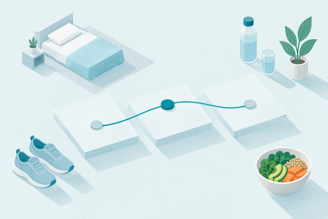Abstract illustration of heart rate trends
