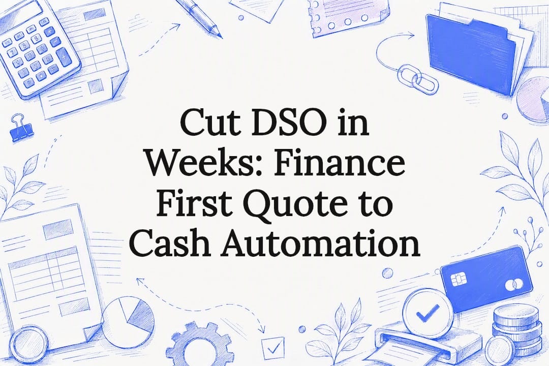 Decorative quote to cash title card illustration