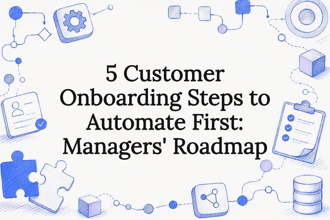 Customer onboarding automation title card