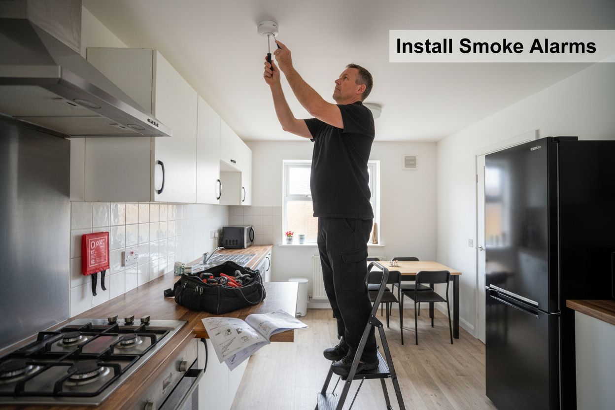 install smoke alarms