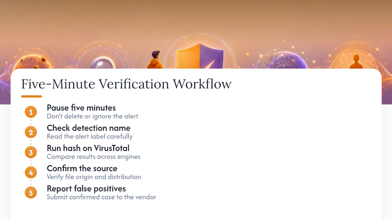 Why Verification Beats Panic Every Time — overview diagram
