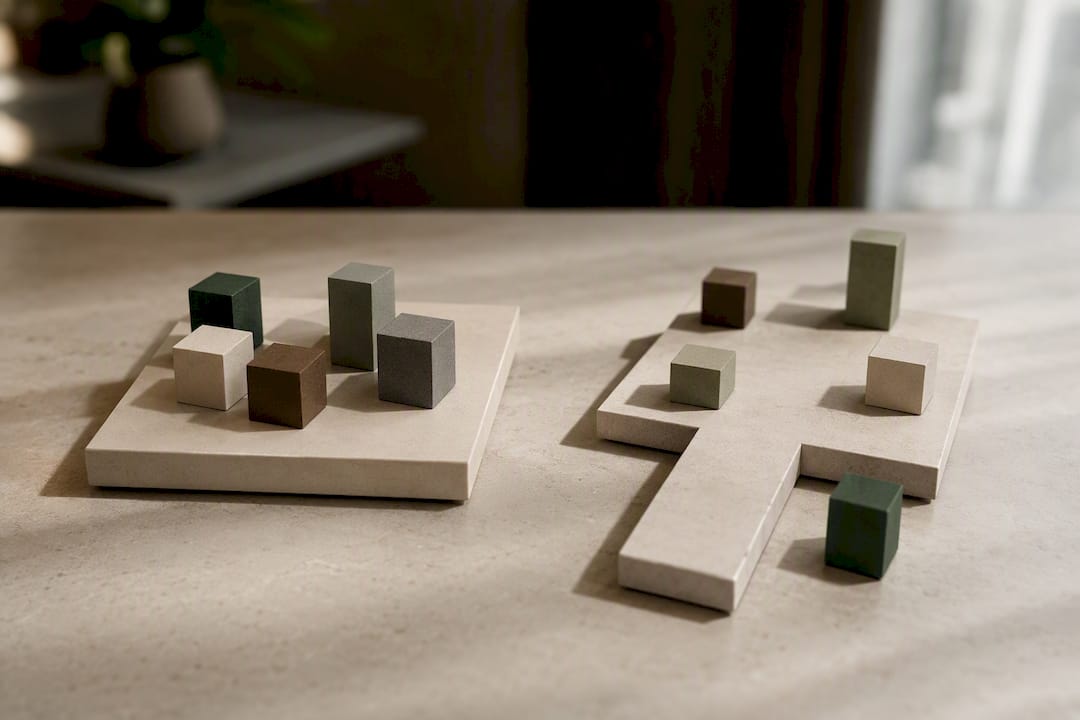 Illustration comparing fixed and open supplier structures