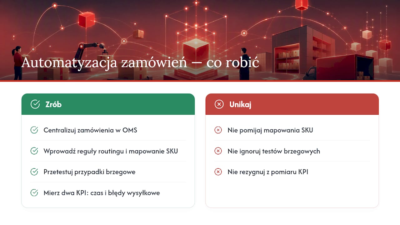 Automatyzacja e-commerce w zarządzaniu zamówieniami — overview diagram