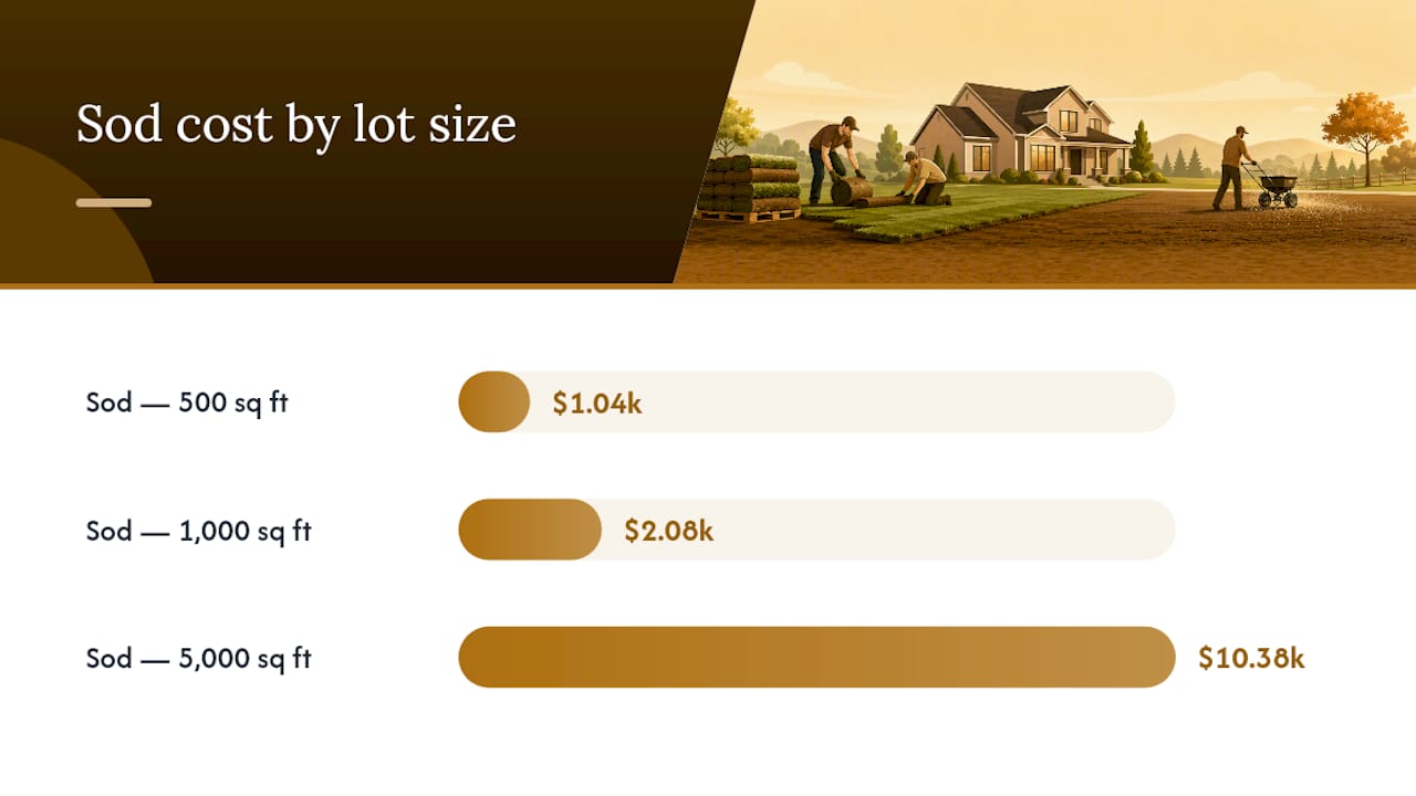 How Much Will Sod, Seed, or Hydroseed Actually Cost You? — overview diagram