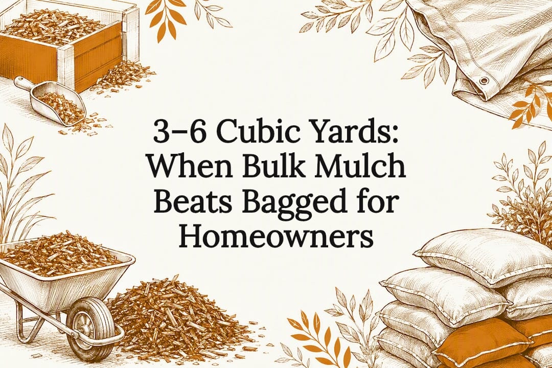 Decorative bulk mulch comparison title card