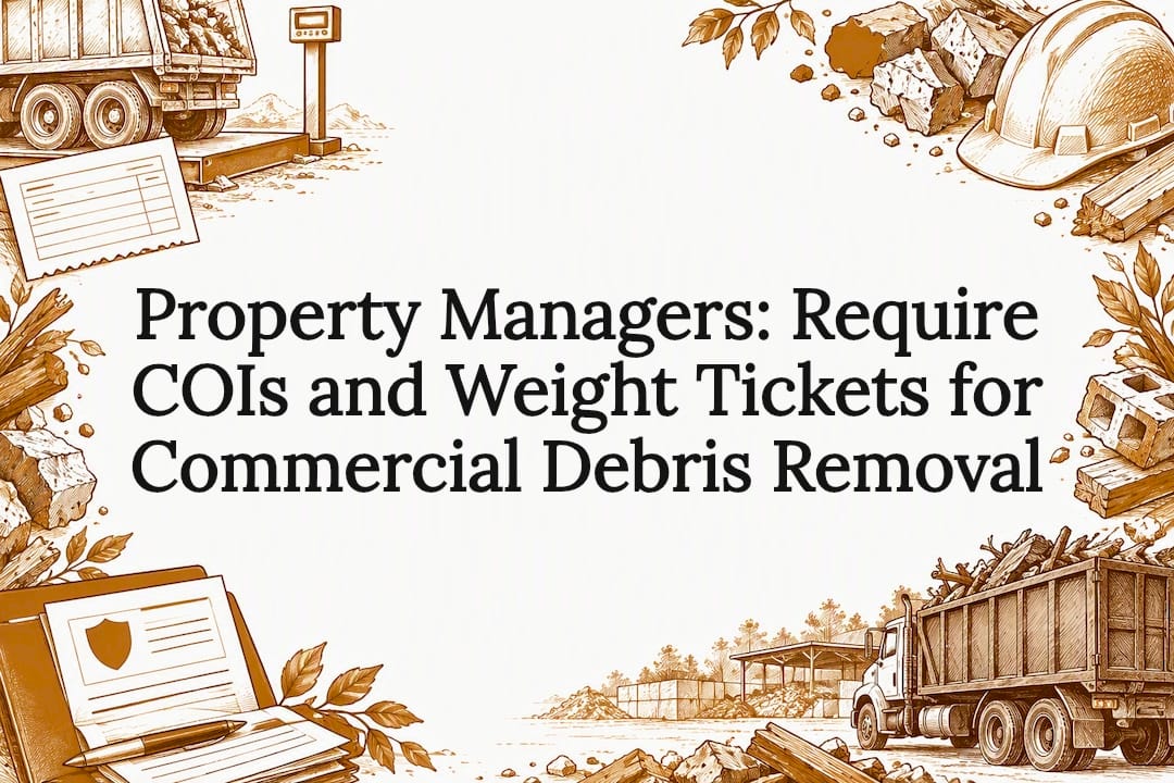 Commercial debris documentation title card