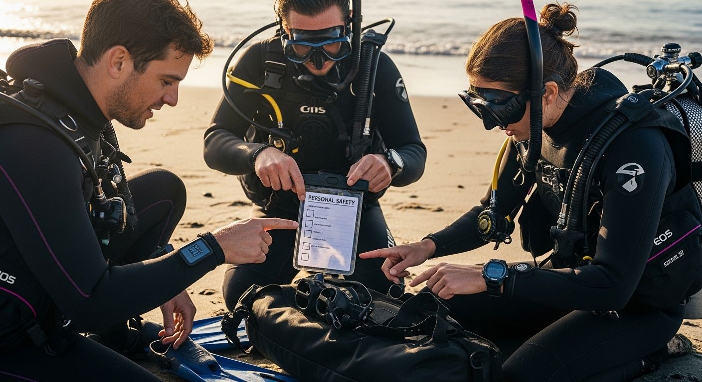 diver equipment preparation