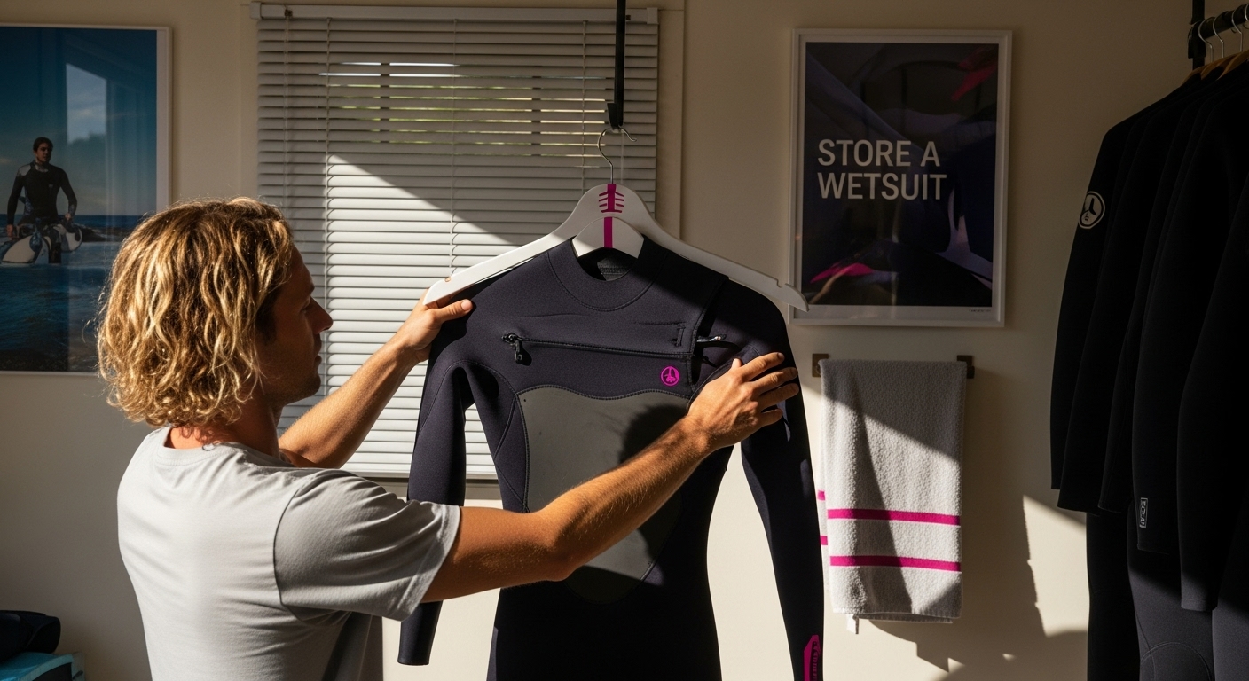 wetsuit storage technique