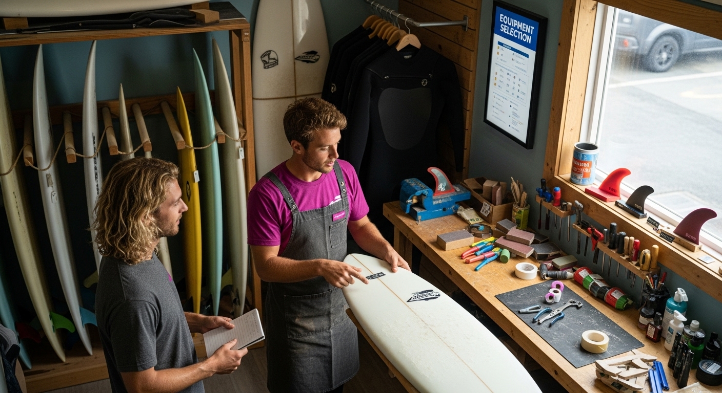 surf shop equipment advice