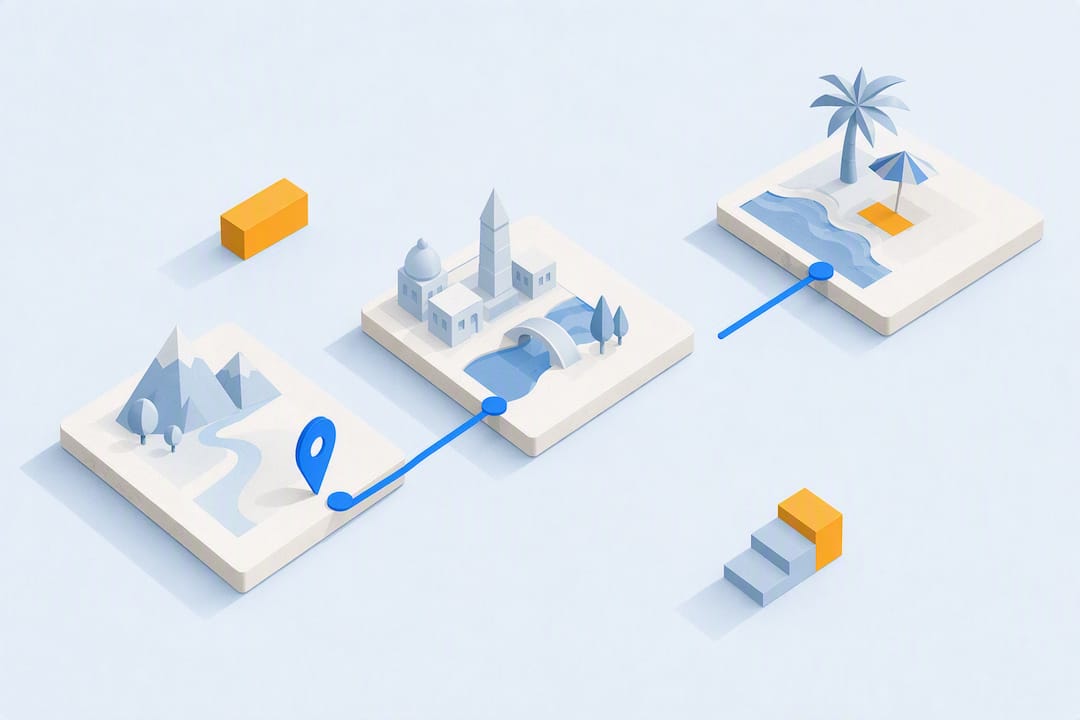Daily Travel Itinerary: 3 Copy Ready Templates and App Import