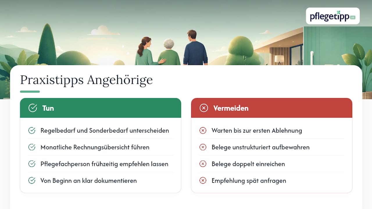 Praxistipps für Angehörige im Pflegealltag — overview diagram