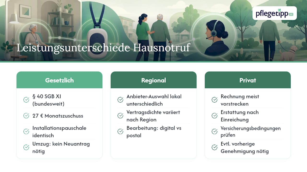 Vergleich der Leistungen der Krankenkassen und regionaler Unterschiede