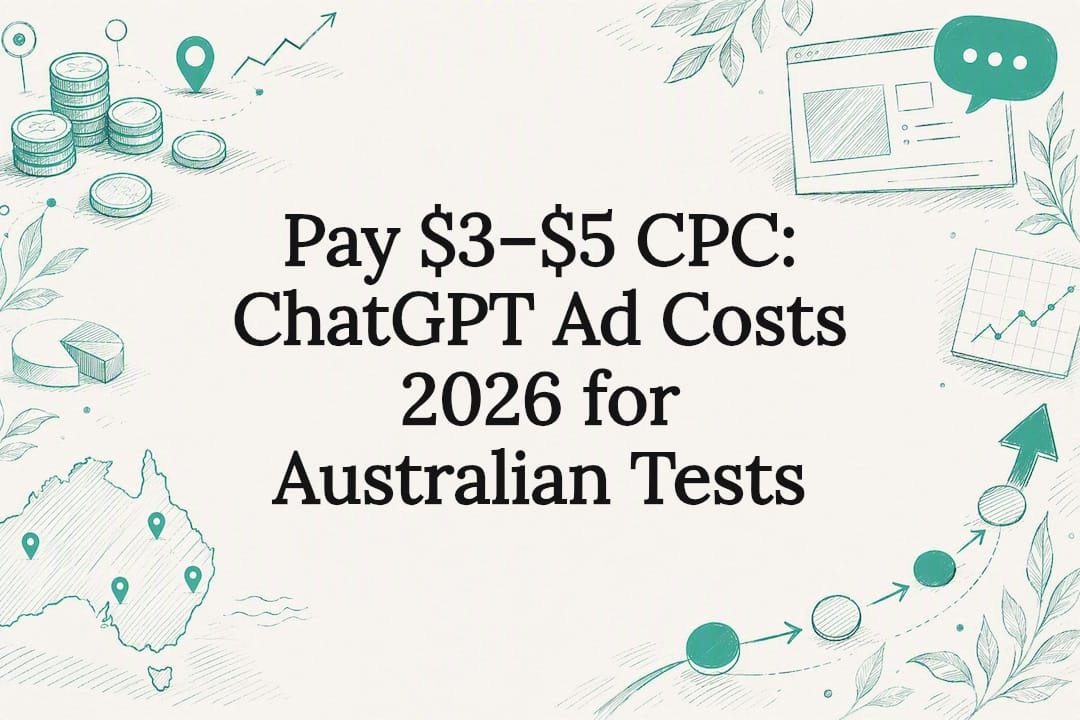 Decorative ChatGPT advertising cost title card