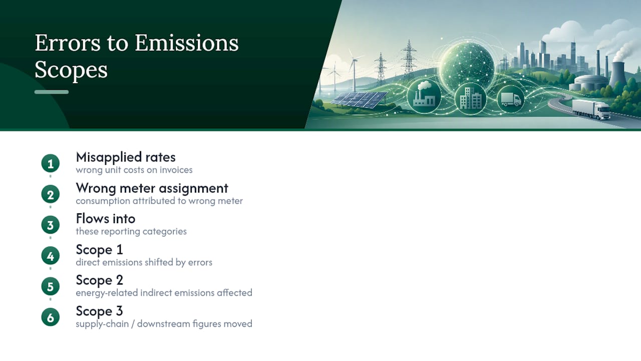 How tariff errors distort emissions reporting