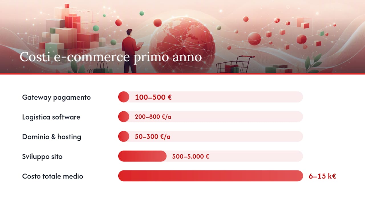 Le voci nascoste di un e-commerce: pagamenti, logistica e fisco — overview diagram