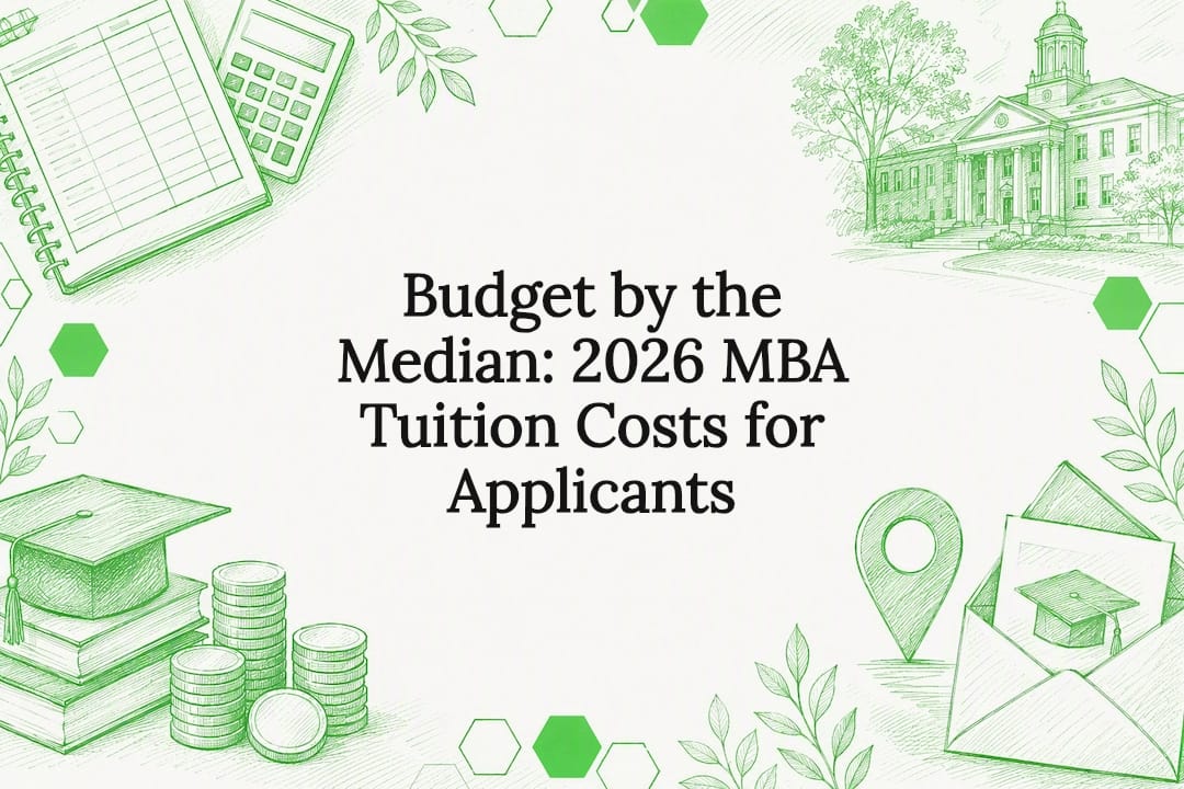 Decorative MBA tuition budget title card