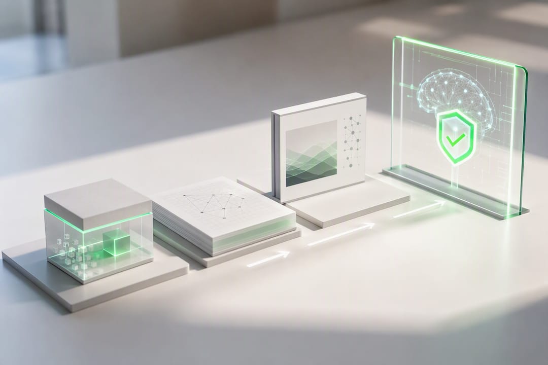 AI project artifacts moving through verification