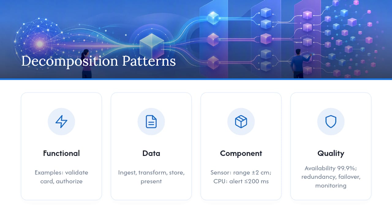 Four requirements decomposition patterns