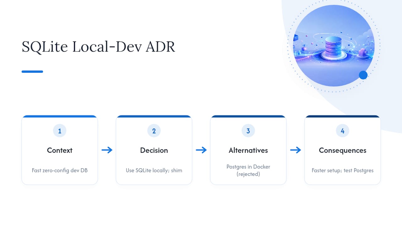 Six-part architecture decision record anatomy