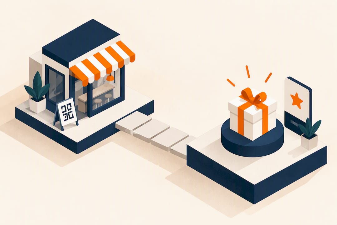 Isometric QR loyalty pilot title card