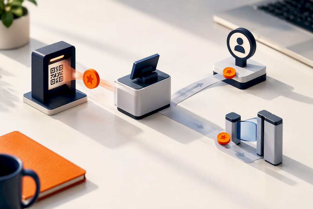 Two-path QR coupon validation flow